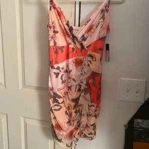 Spaghetti Straps Mini Floral Dress